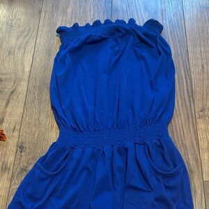Kids Blue Ruffled Bottoms